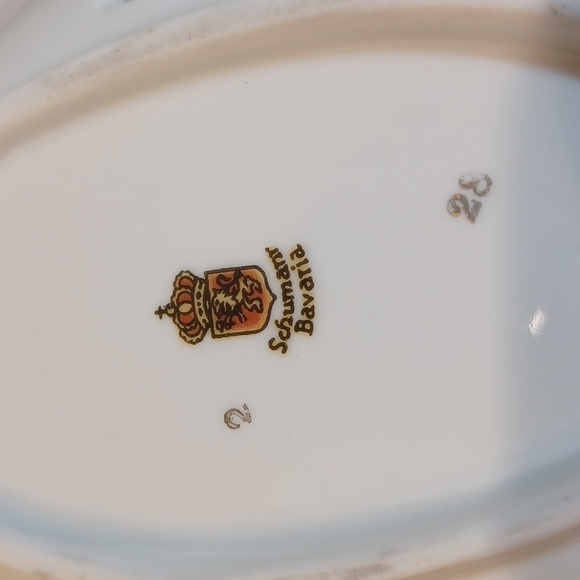 Set of 2 Schumann Bavaria 7" small Plates, Fine Porcelain Made in Germany - Picture 16 of 16